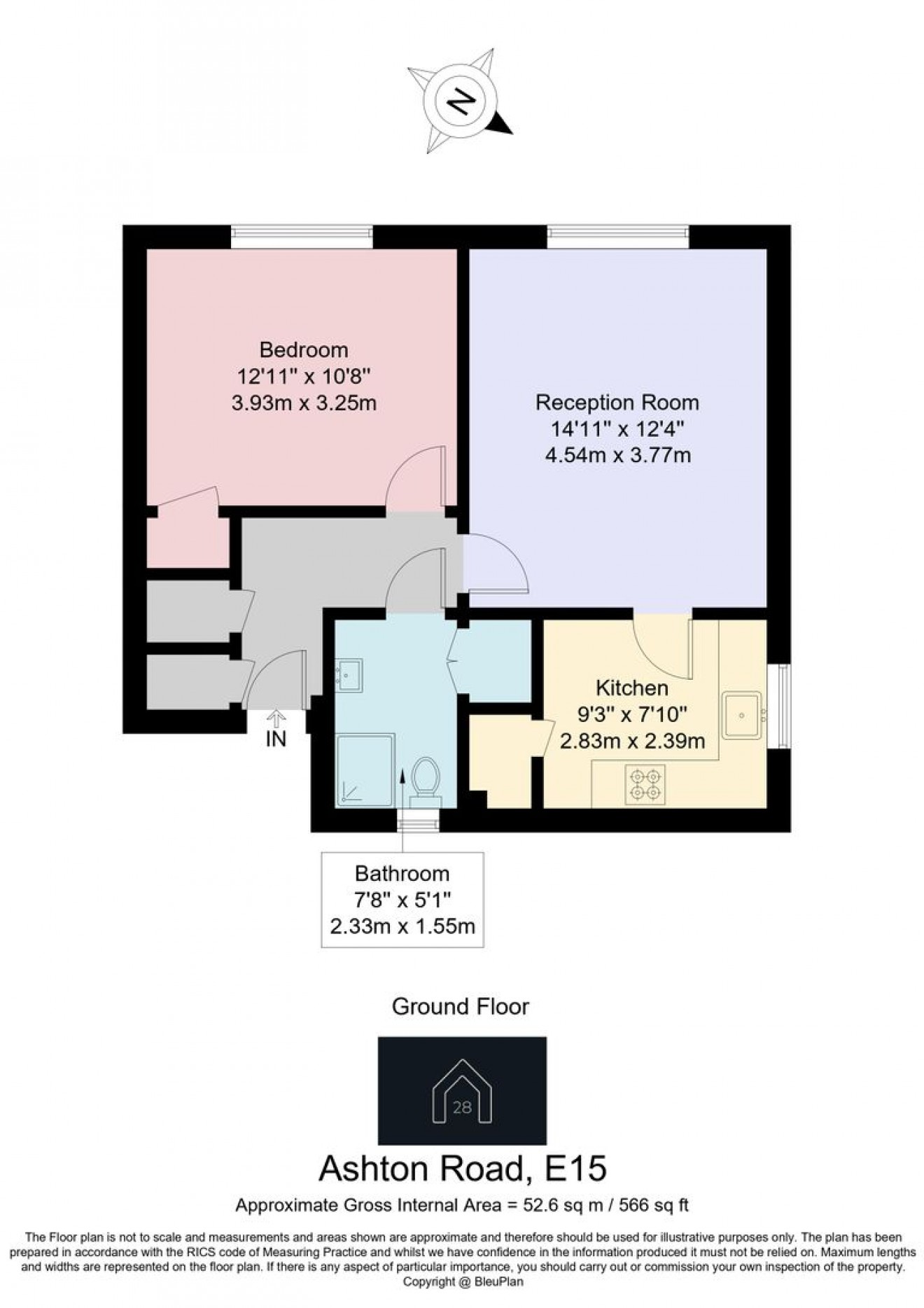 Floorplan for Ashton Road, E15