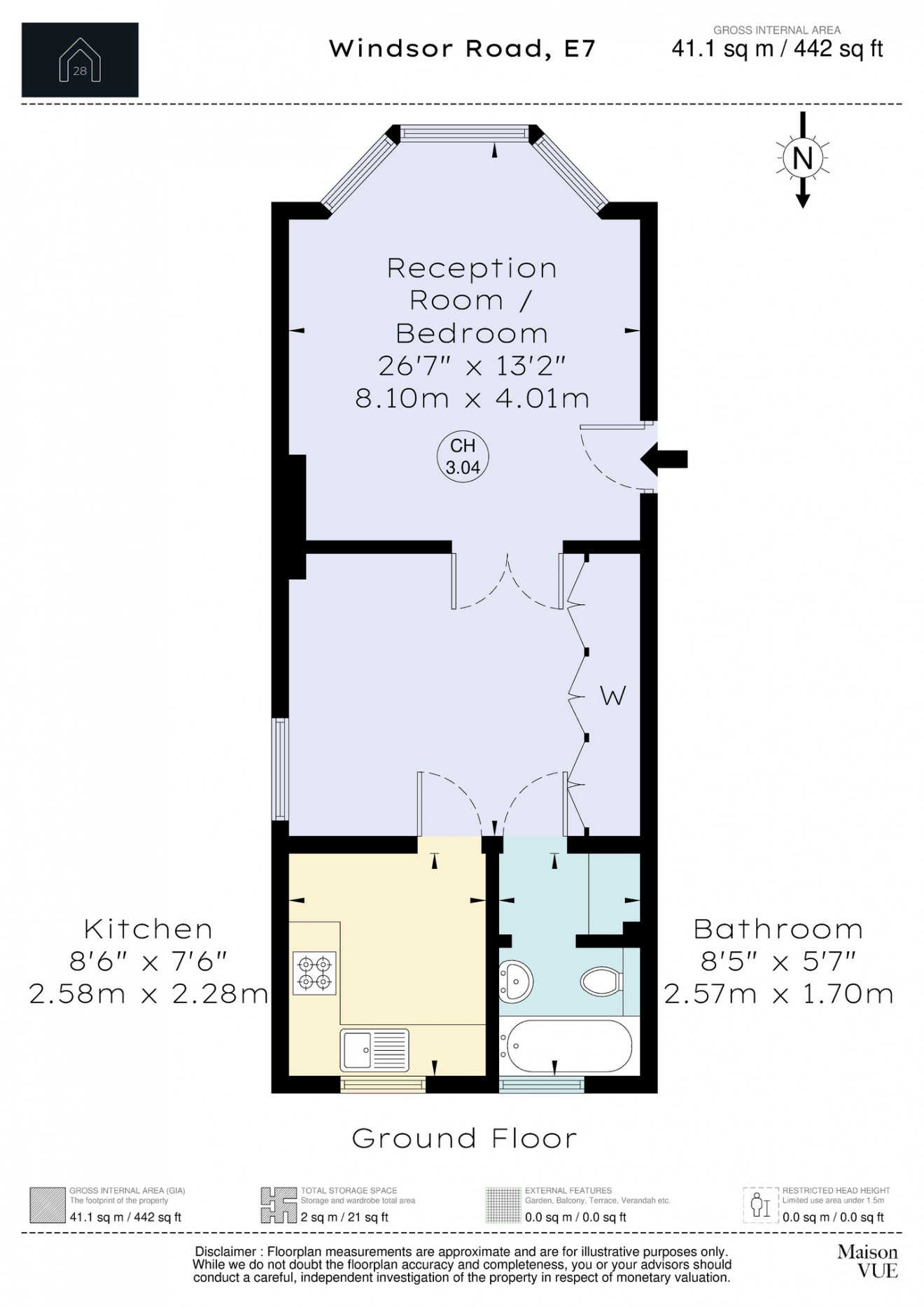 Floorplan for Windsor Road, E7