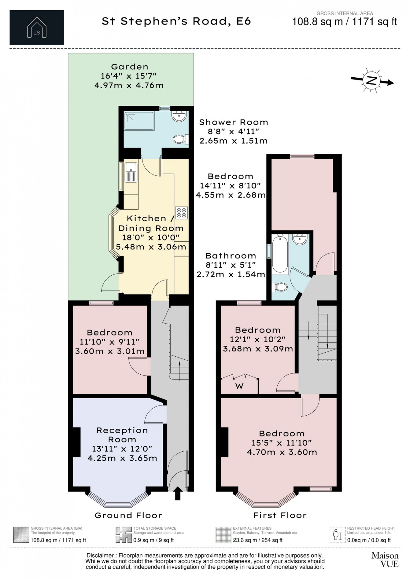 Floorplan for St. Stephen's Road, E6