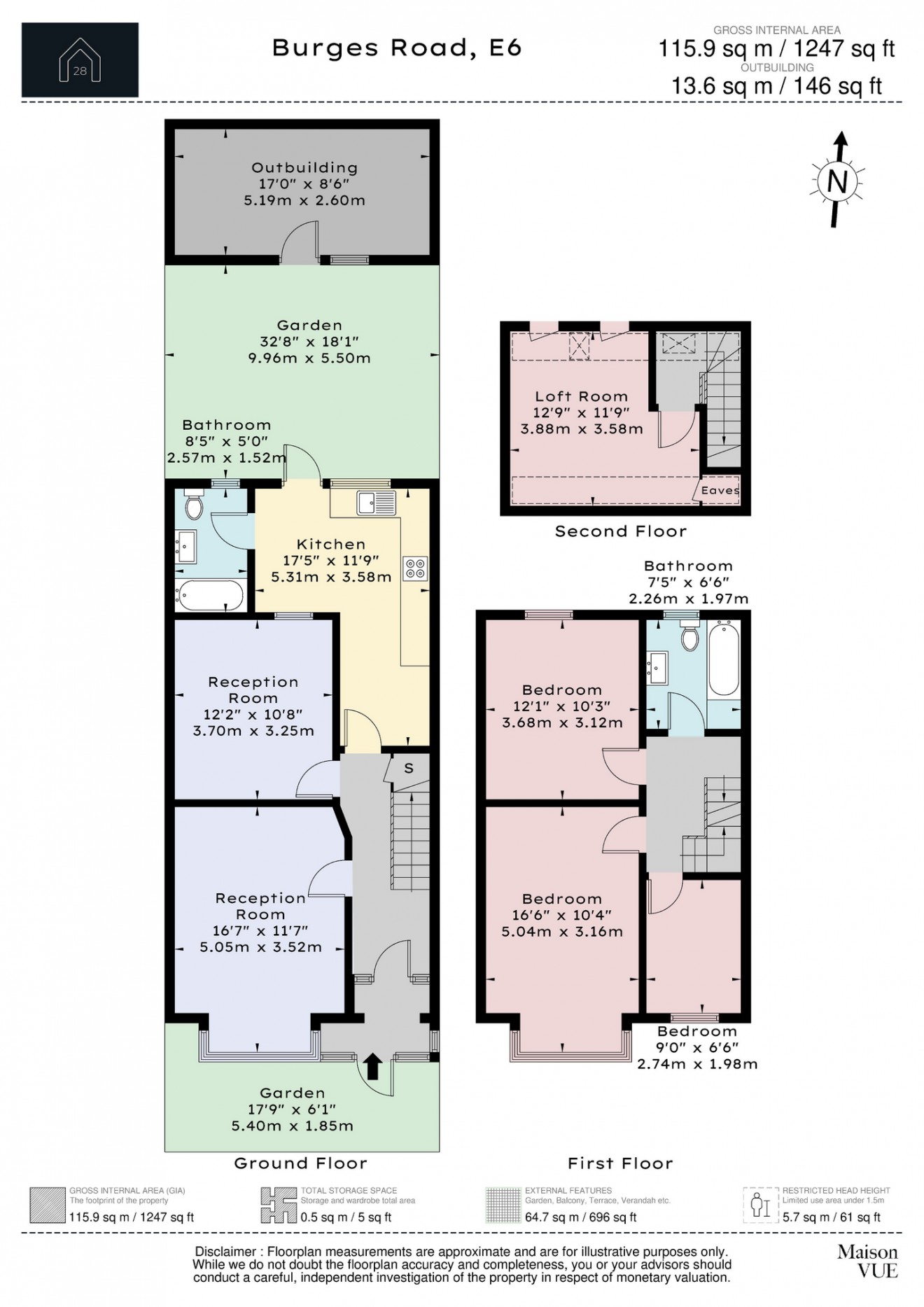 Floorplan for Burges Road, E6