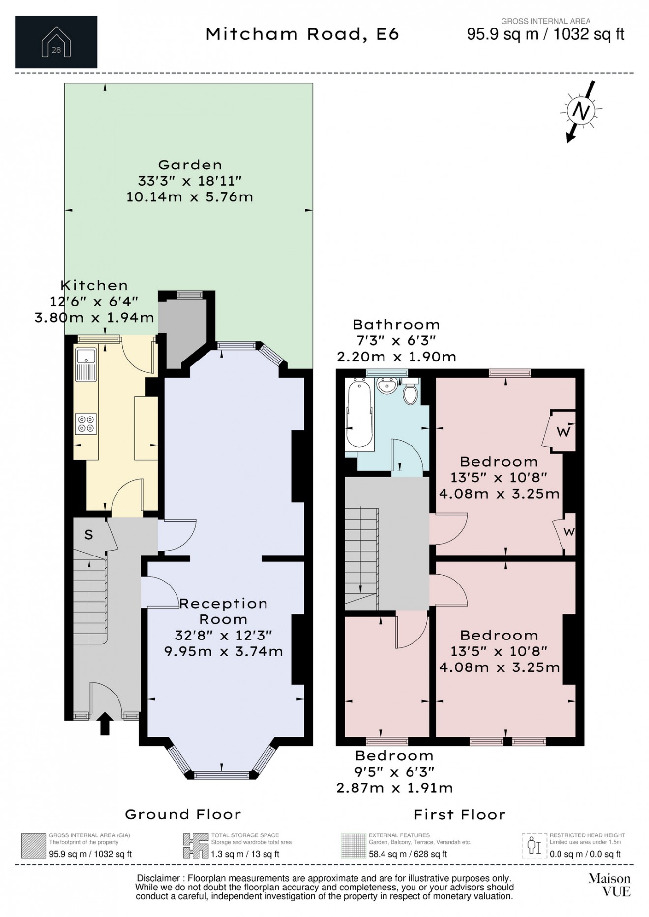 Floorplan for Mitcham Road, E6