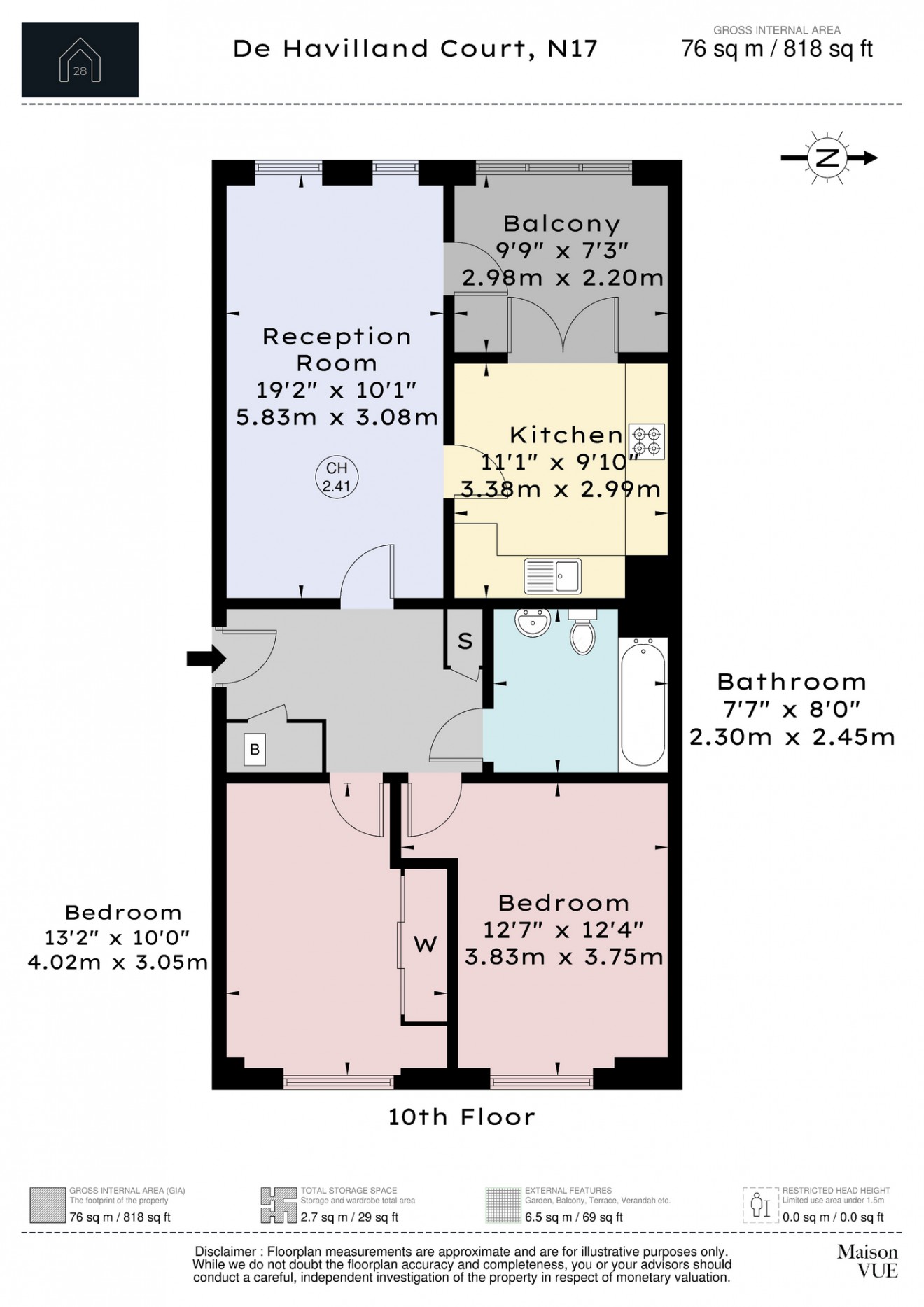 Floorplan for Lebus Street, N17