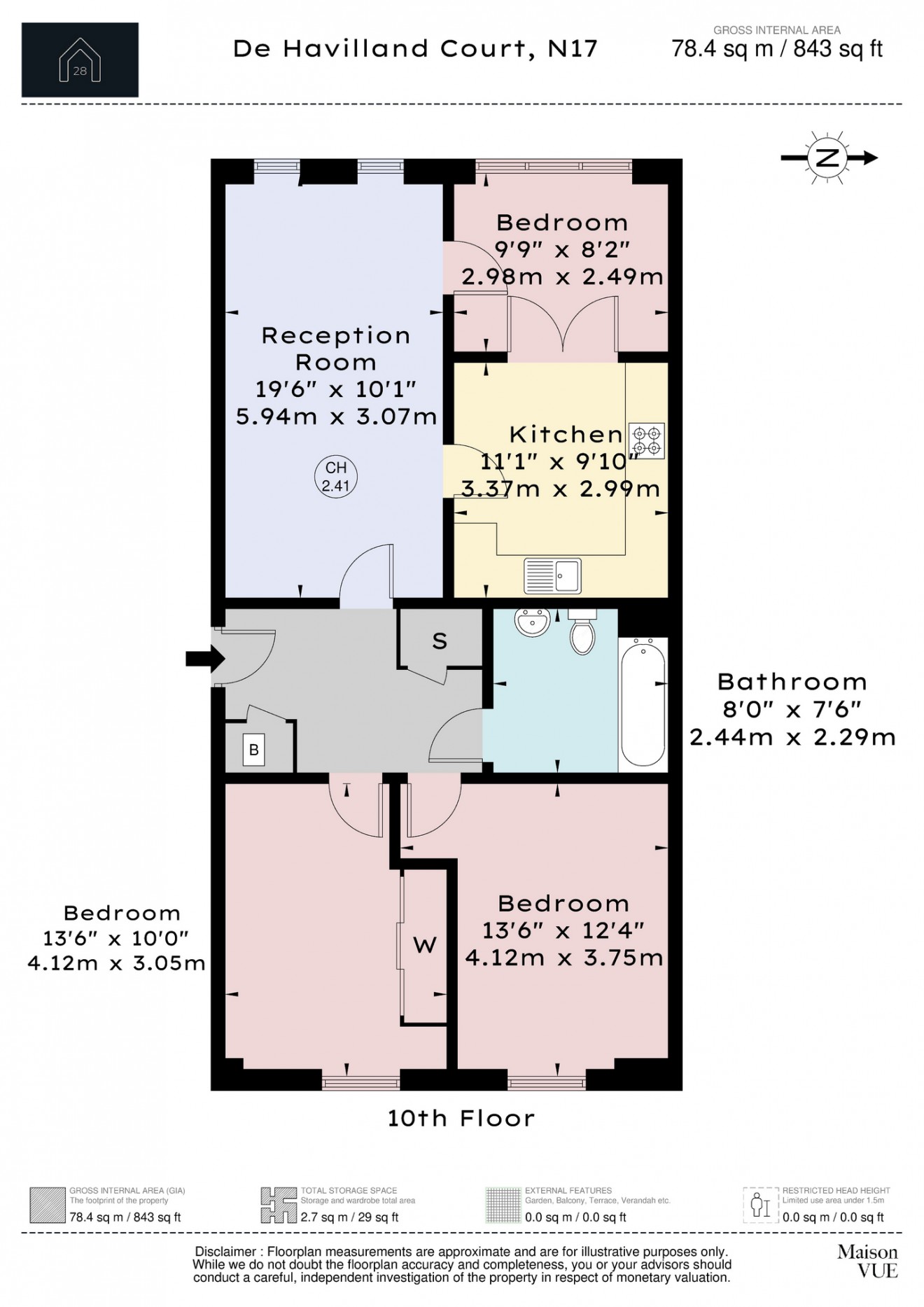 Floorplan for Lebus Street, N17