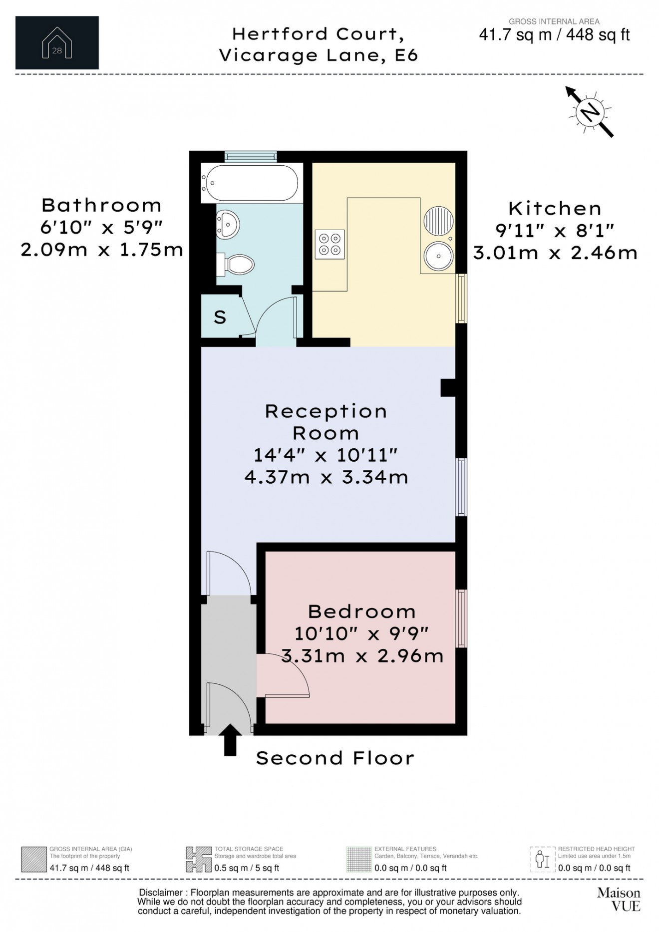 Floorplan for Vicarage Lane, E6