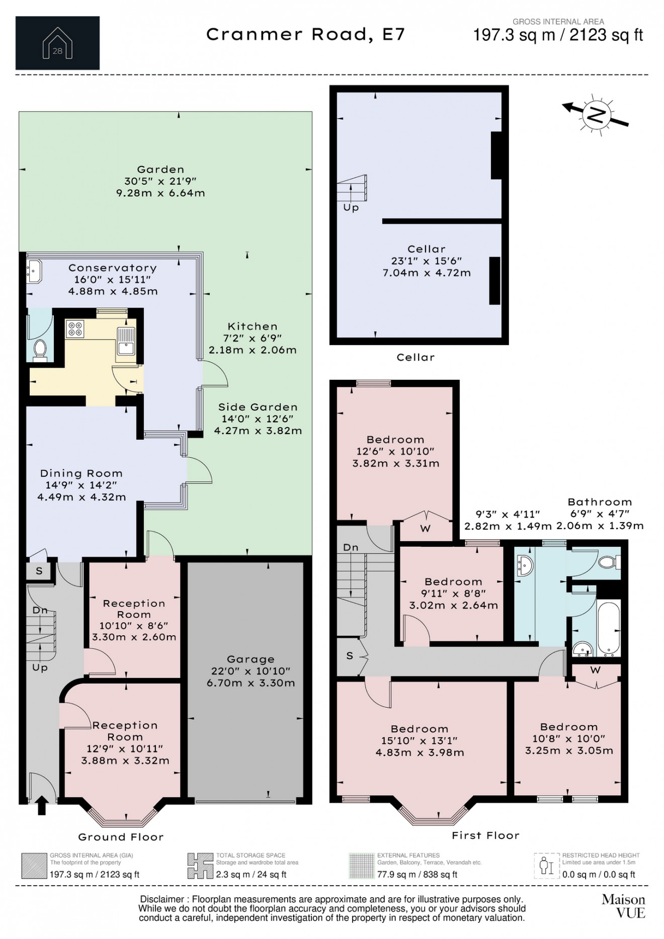 Floorplan for Cranmer Road, E7