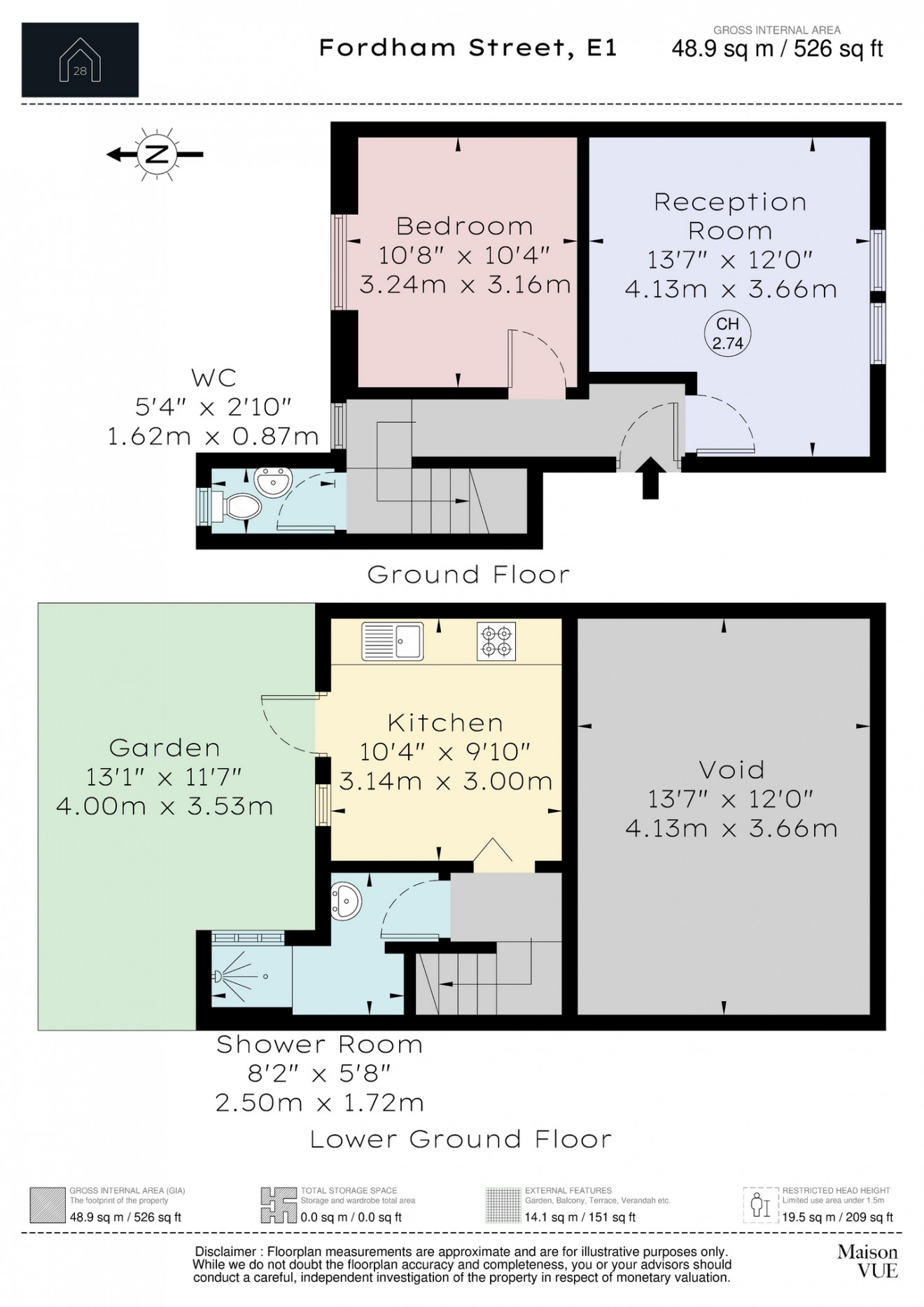 Floorplan for Fordham Street, E1