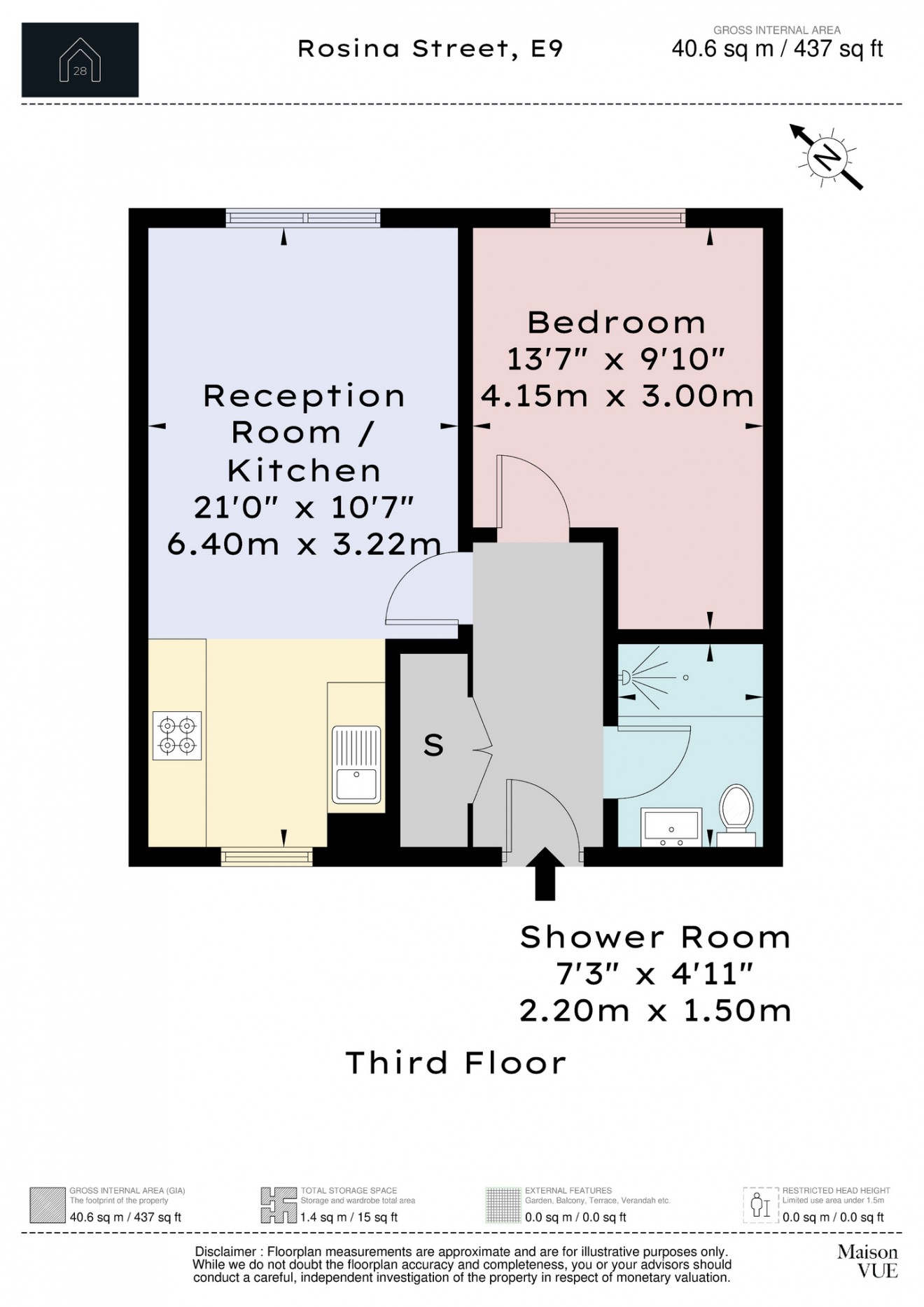 Floorplan for Rosina Street, E9