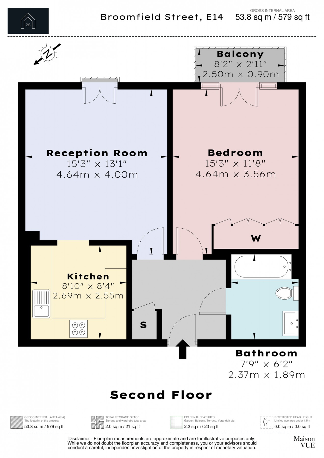 Floorplan for Broomfield Street, E14