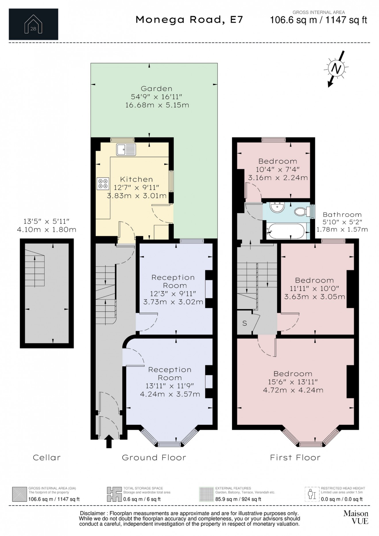 Floorplan for Monega Road, E7