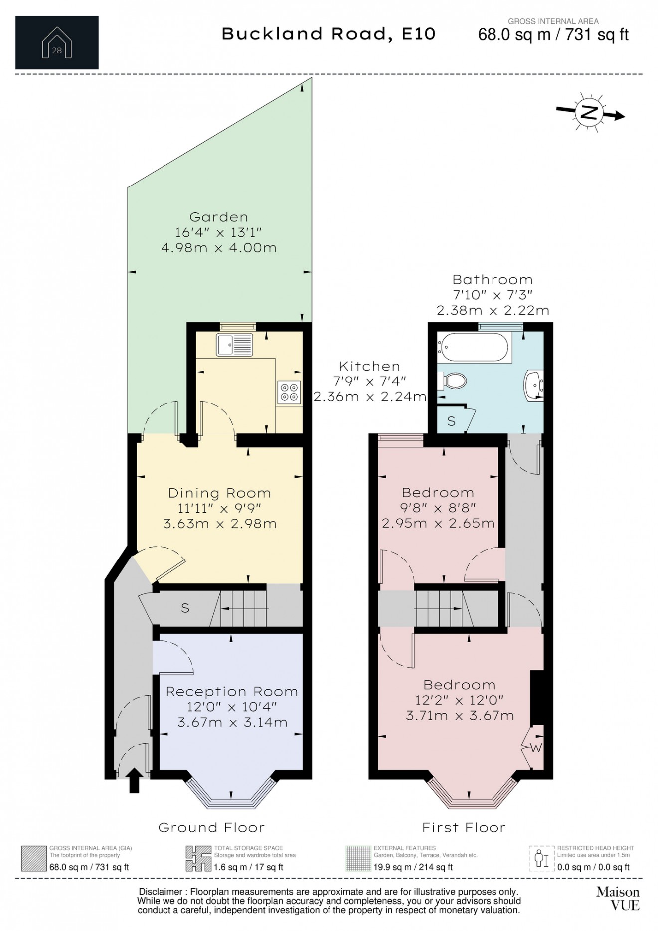 Floorplan for Buckland Road, E10