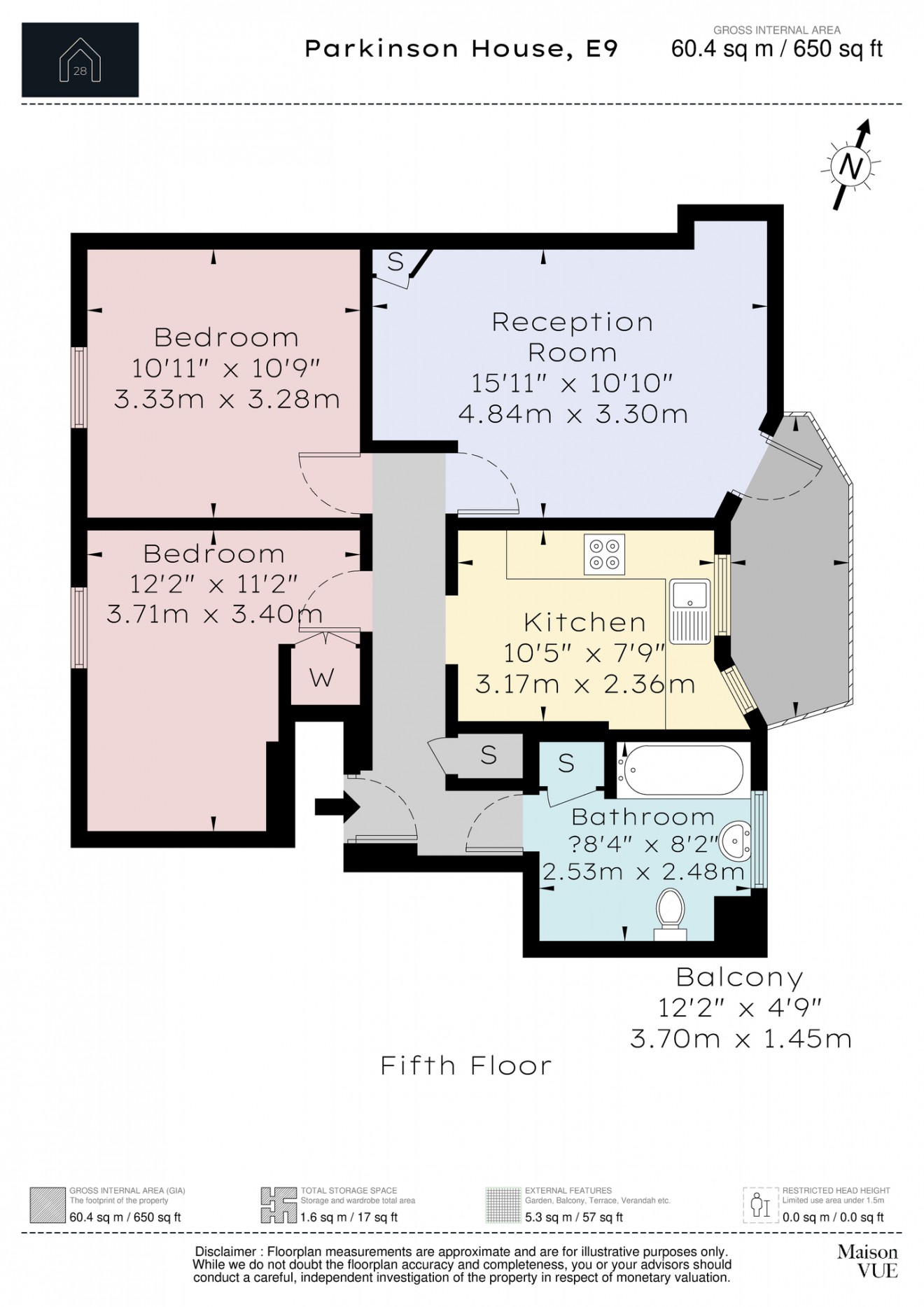 Floorplan for Frampton Park Road, E9