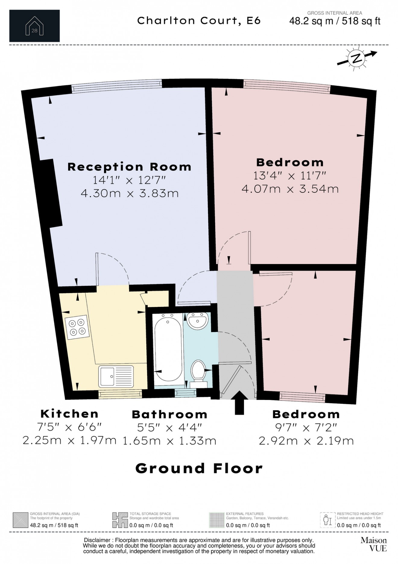 Floorplan for High Street South, E6