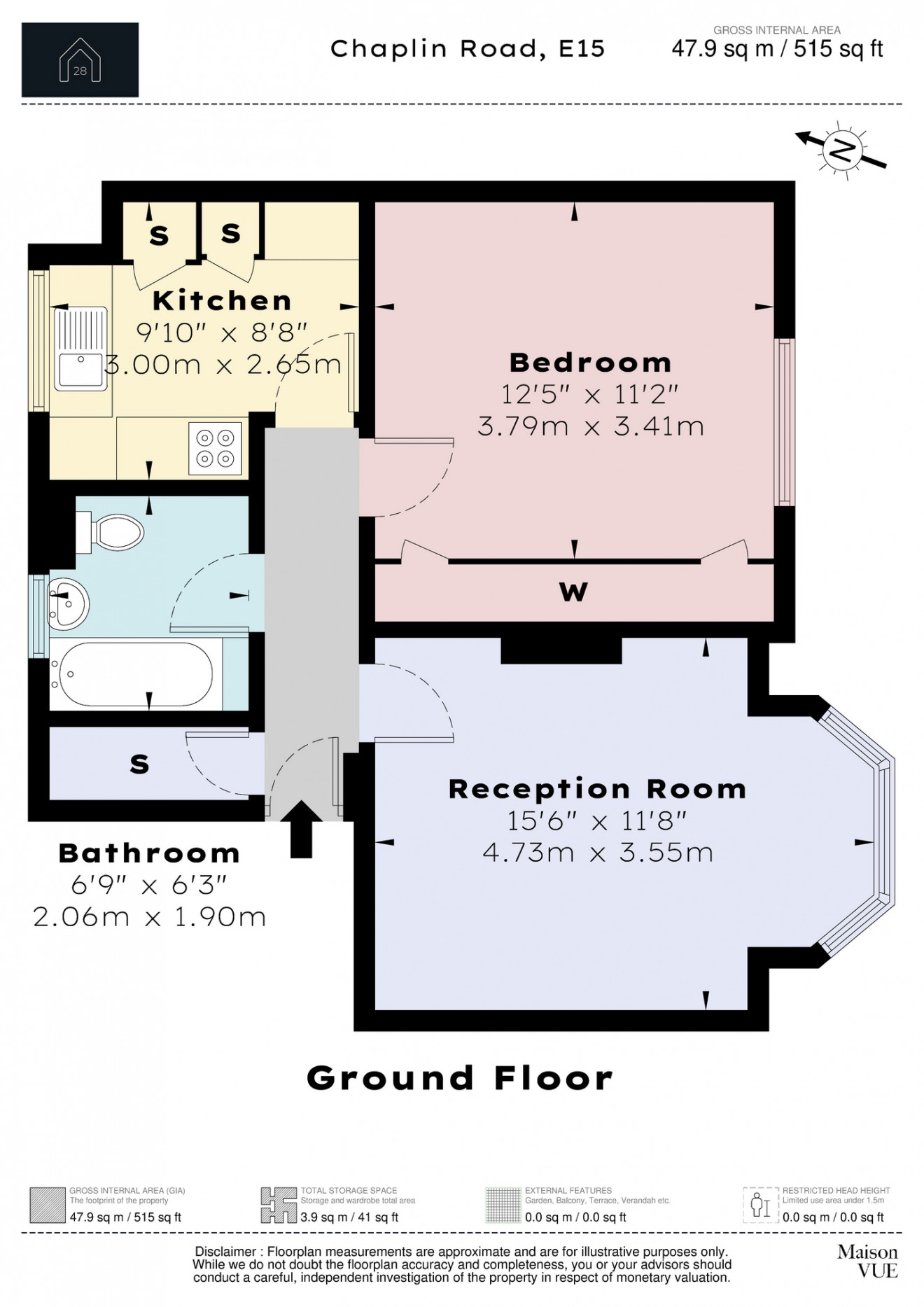 Floorplan for Chaplin Road, E15