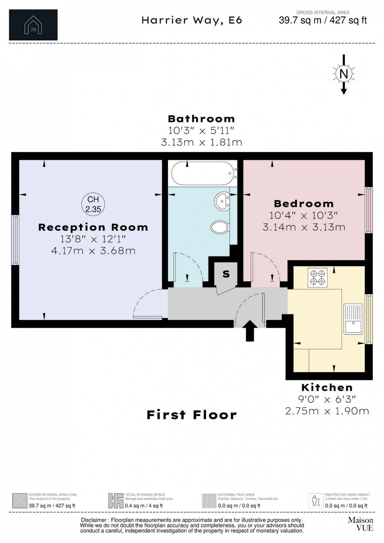 Floorplan for Harrier Way, E6