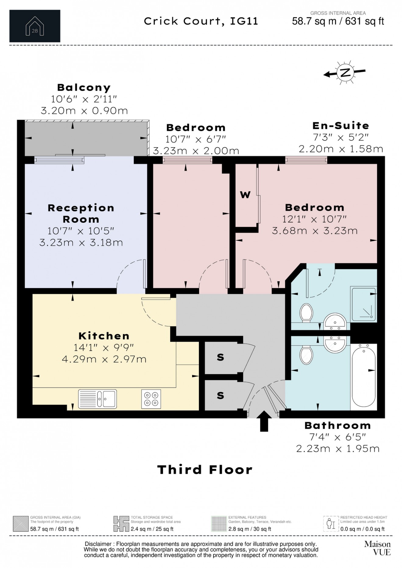 Floorplan for Spring Place, IG11