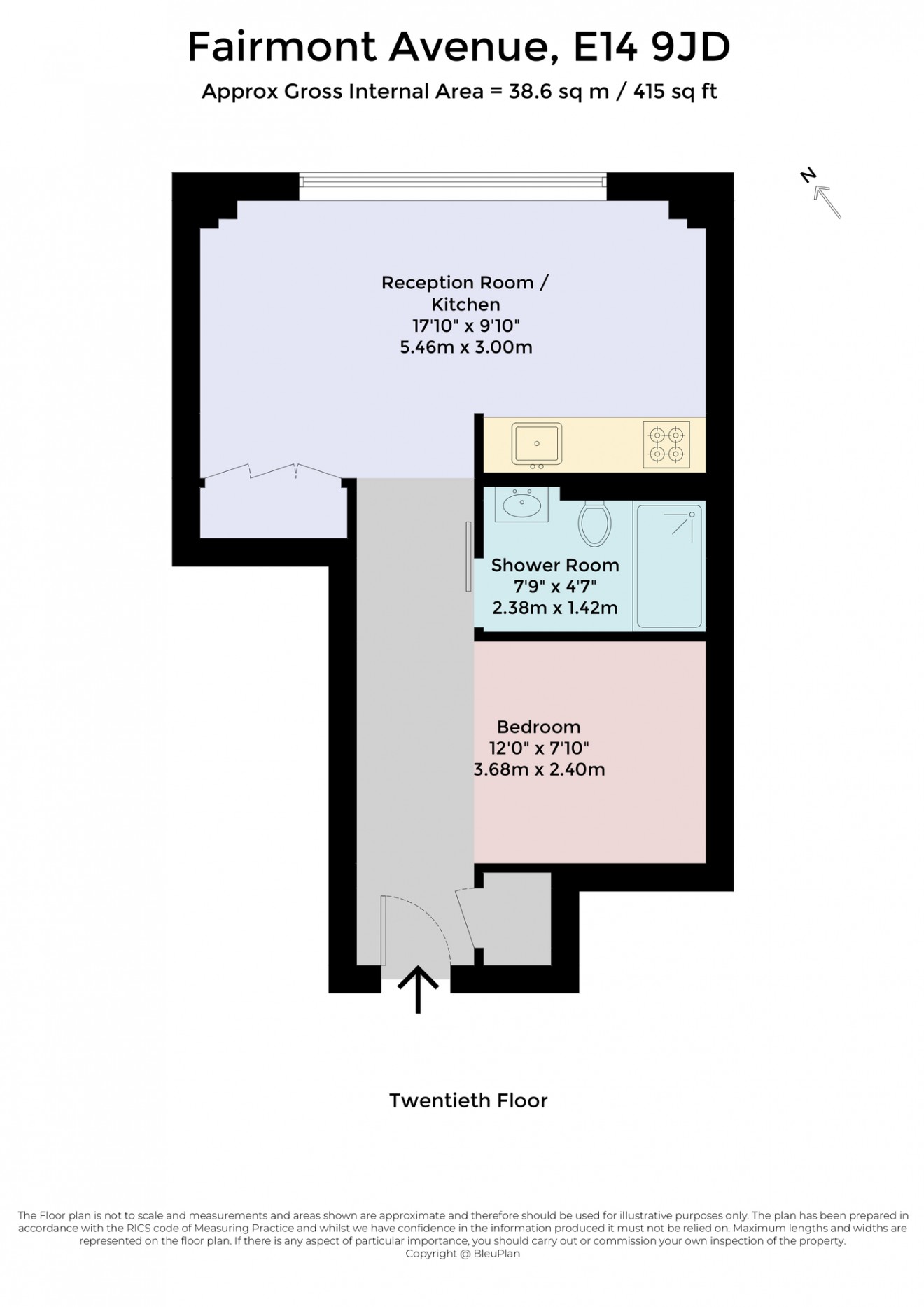 Floorplan for Fairmont Avenue, E14