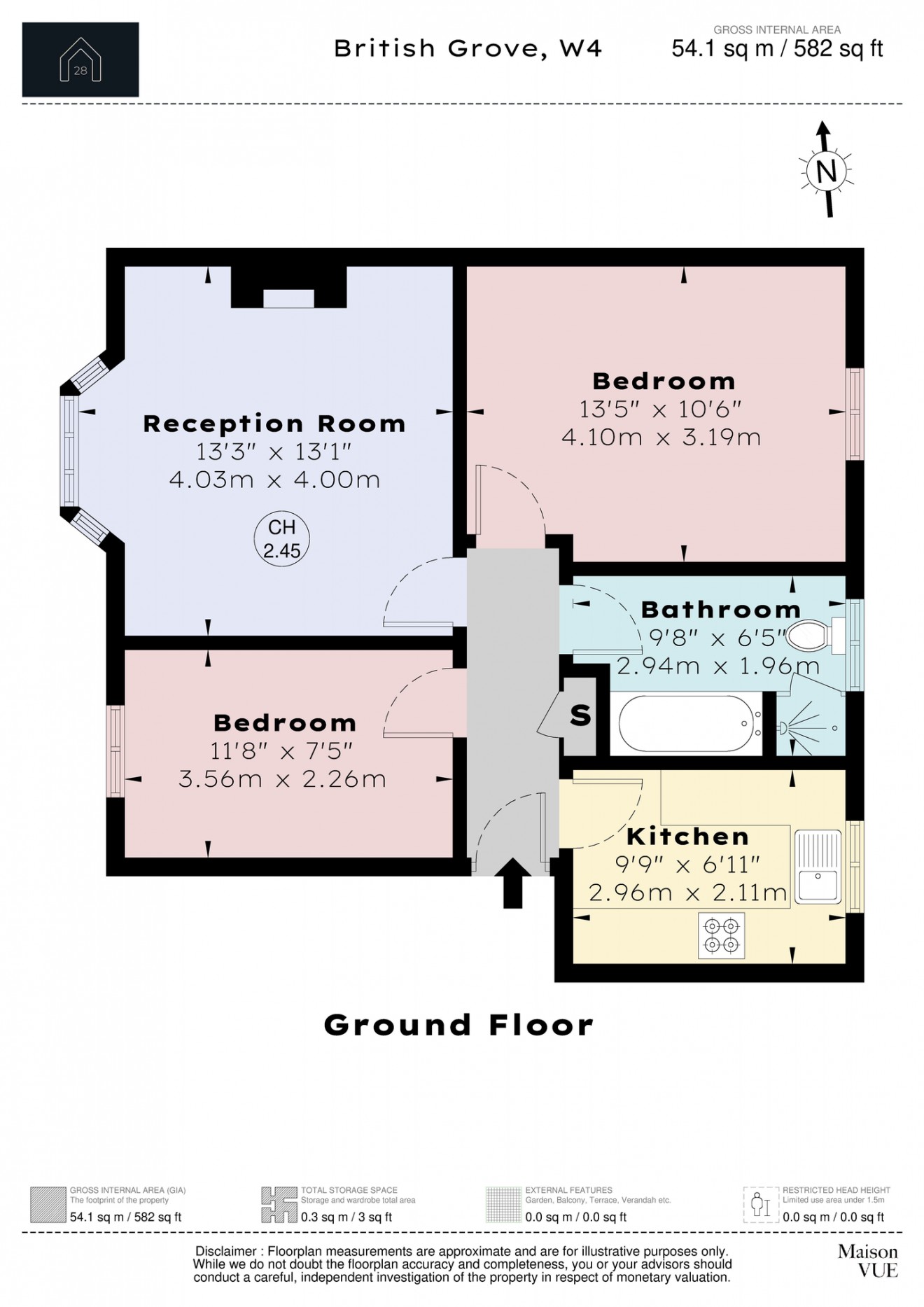 Floorplan for British Grove, W4