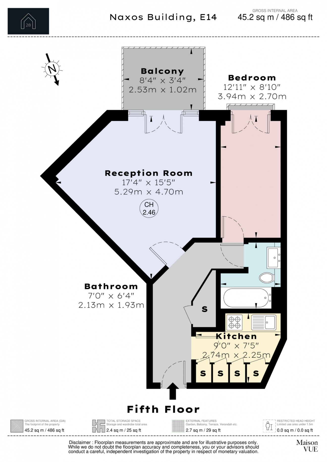 Floorplan for Hutchings Street, E14