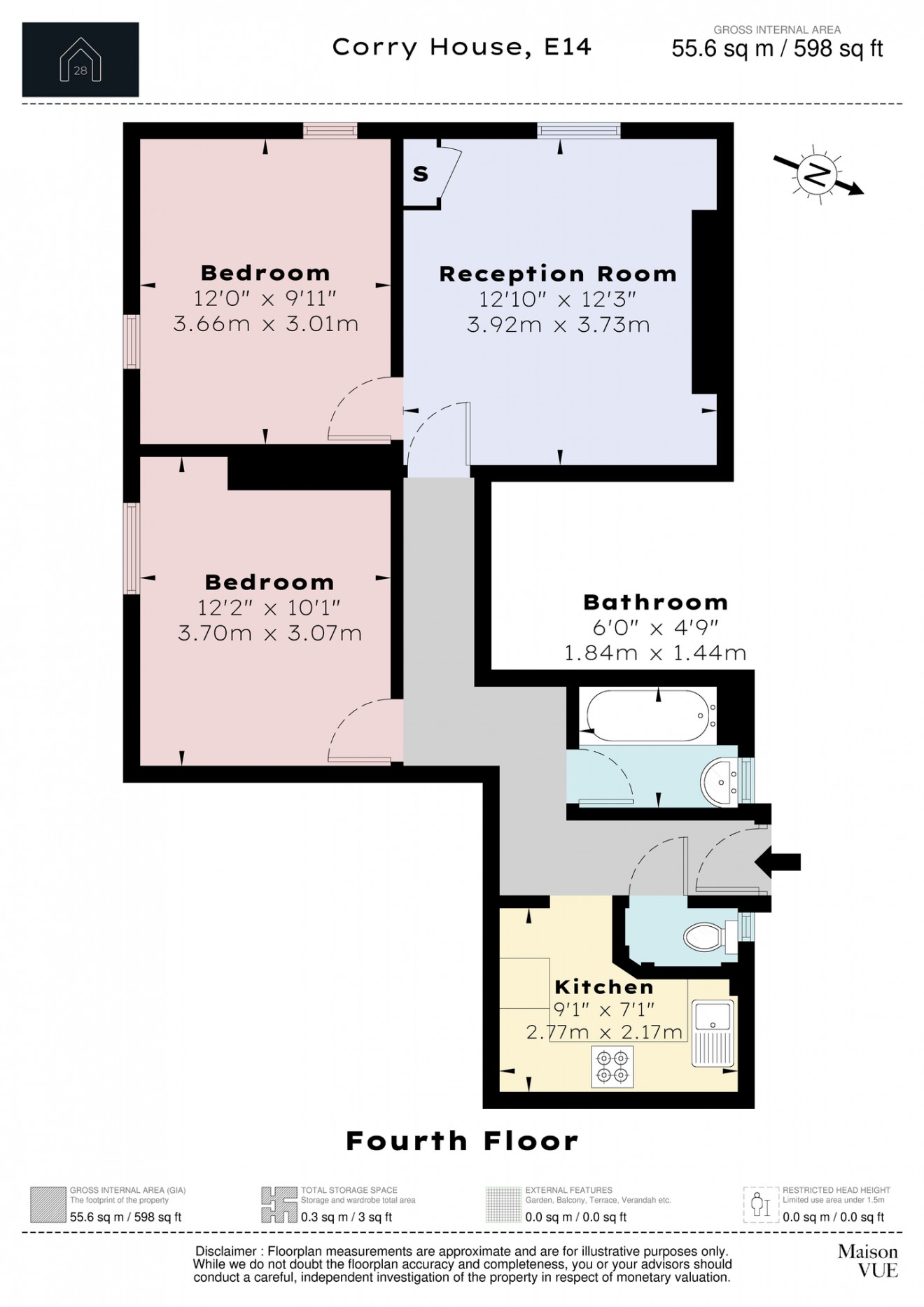 Floorplan for Wades Place, E14