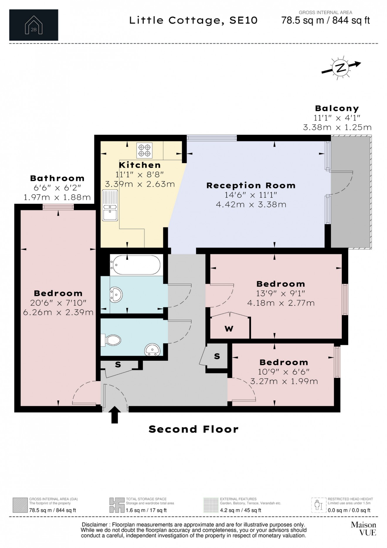 Floorplan for Little Cottage Place, SE10