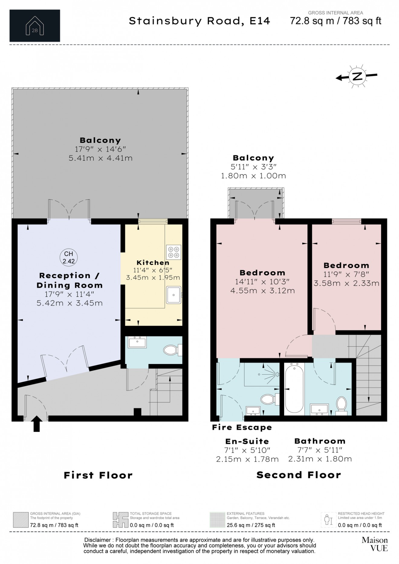 Floorplan for Stainsby Road, E14