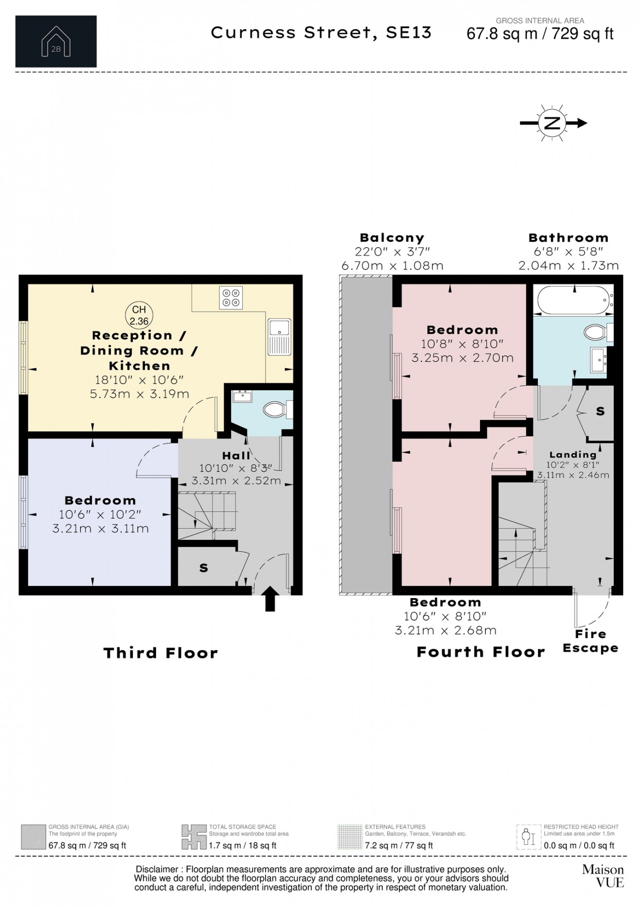 Floorplan for Curness Street, SE13