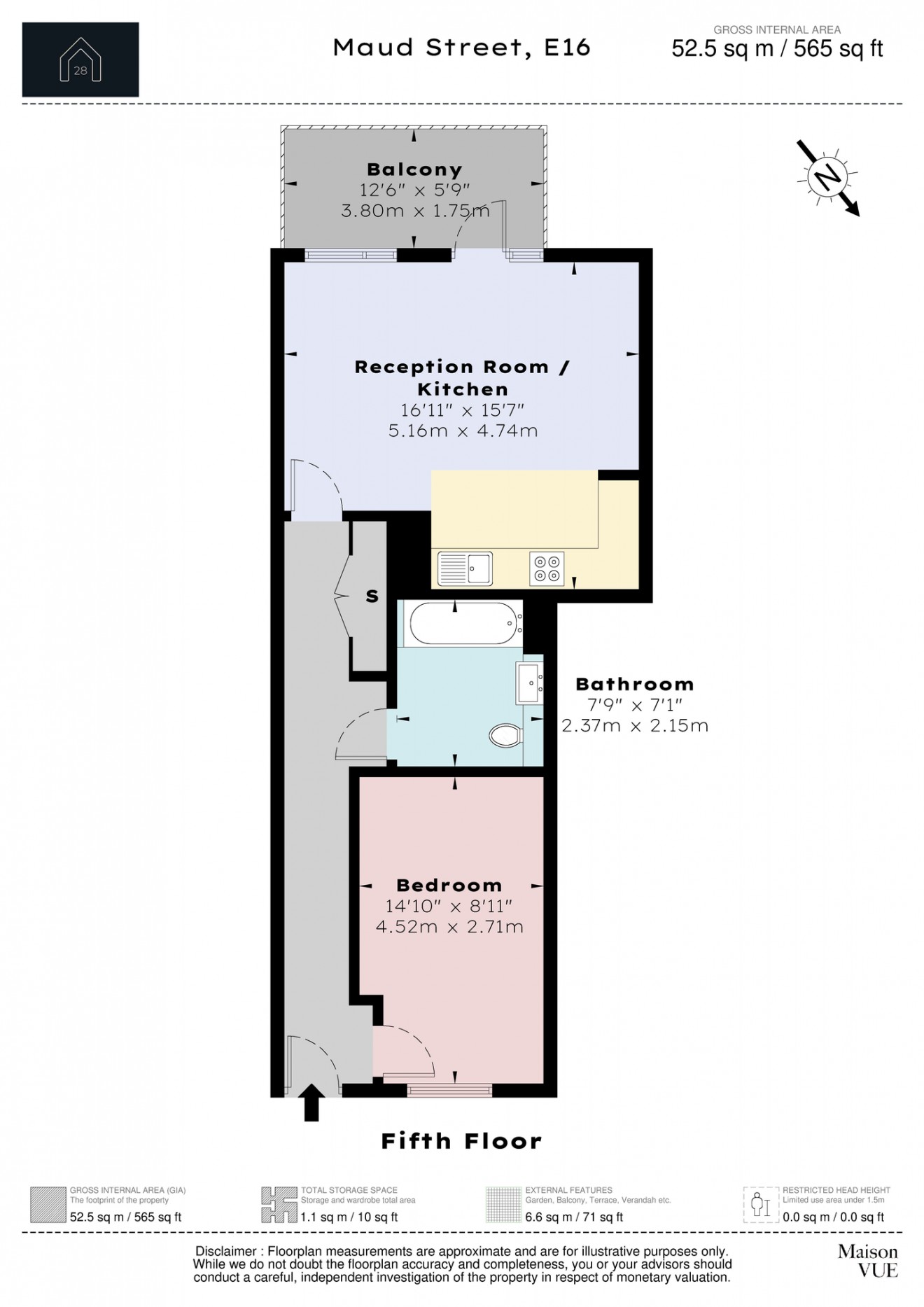 Floorplan for Maud Street, E16