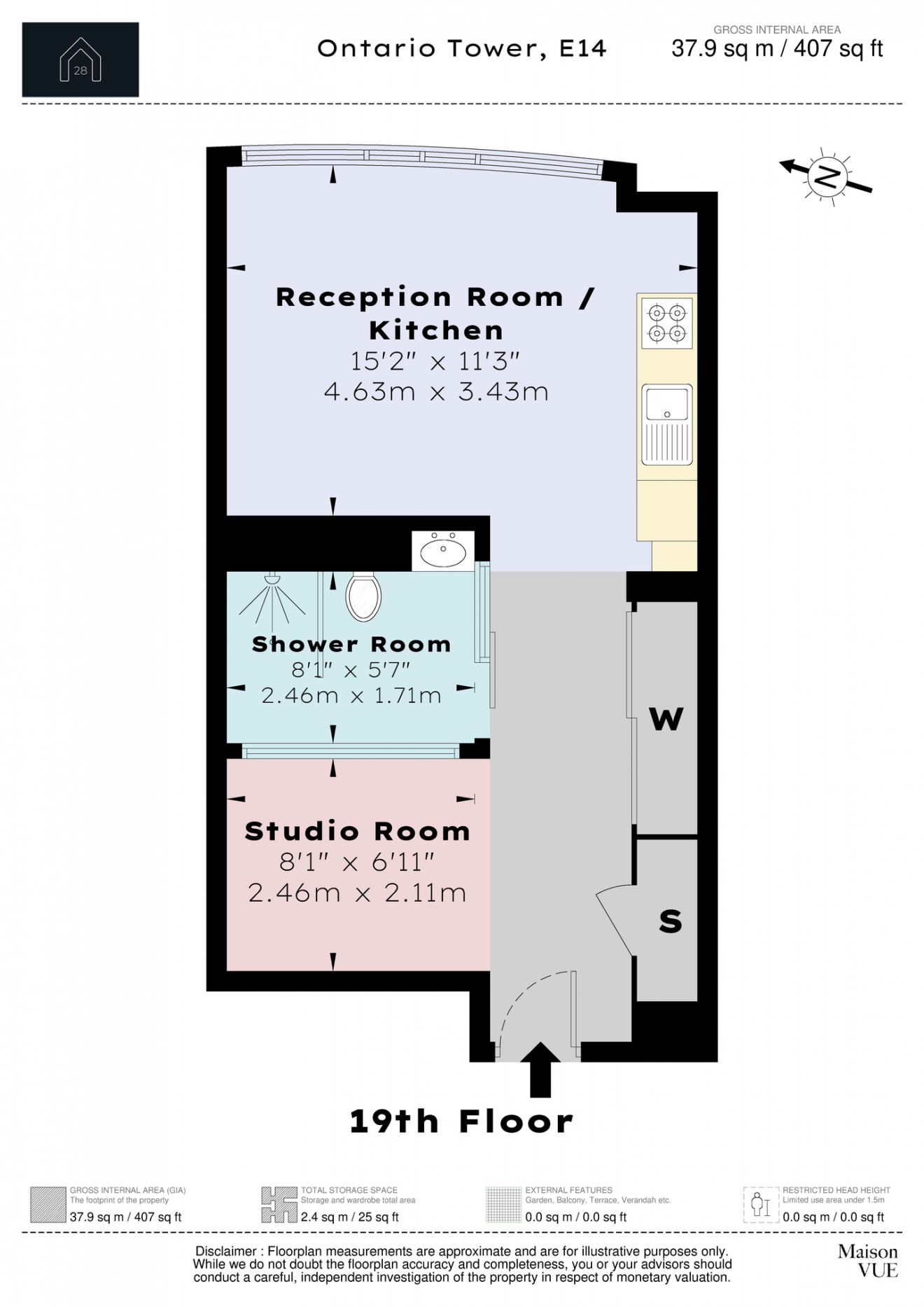 Floorplan for Fairmont Avenue, E14