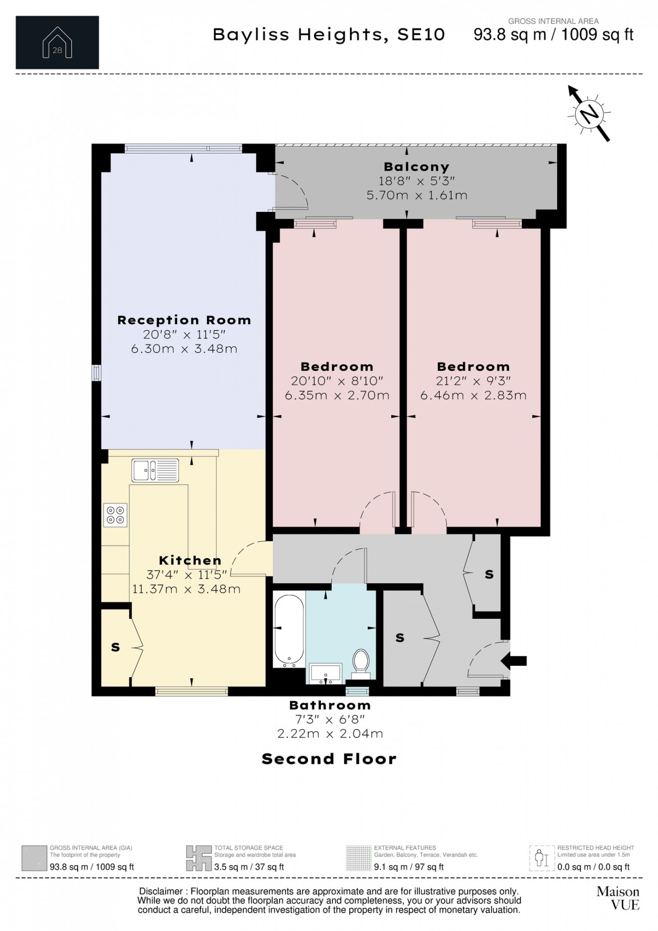 Floorplan for Peartree Way, SE10