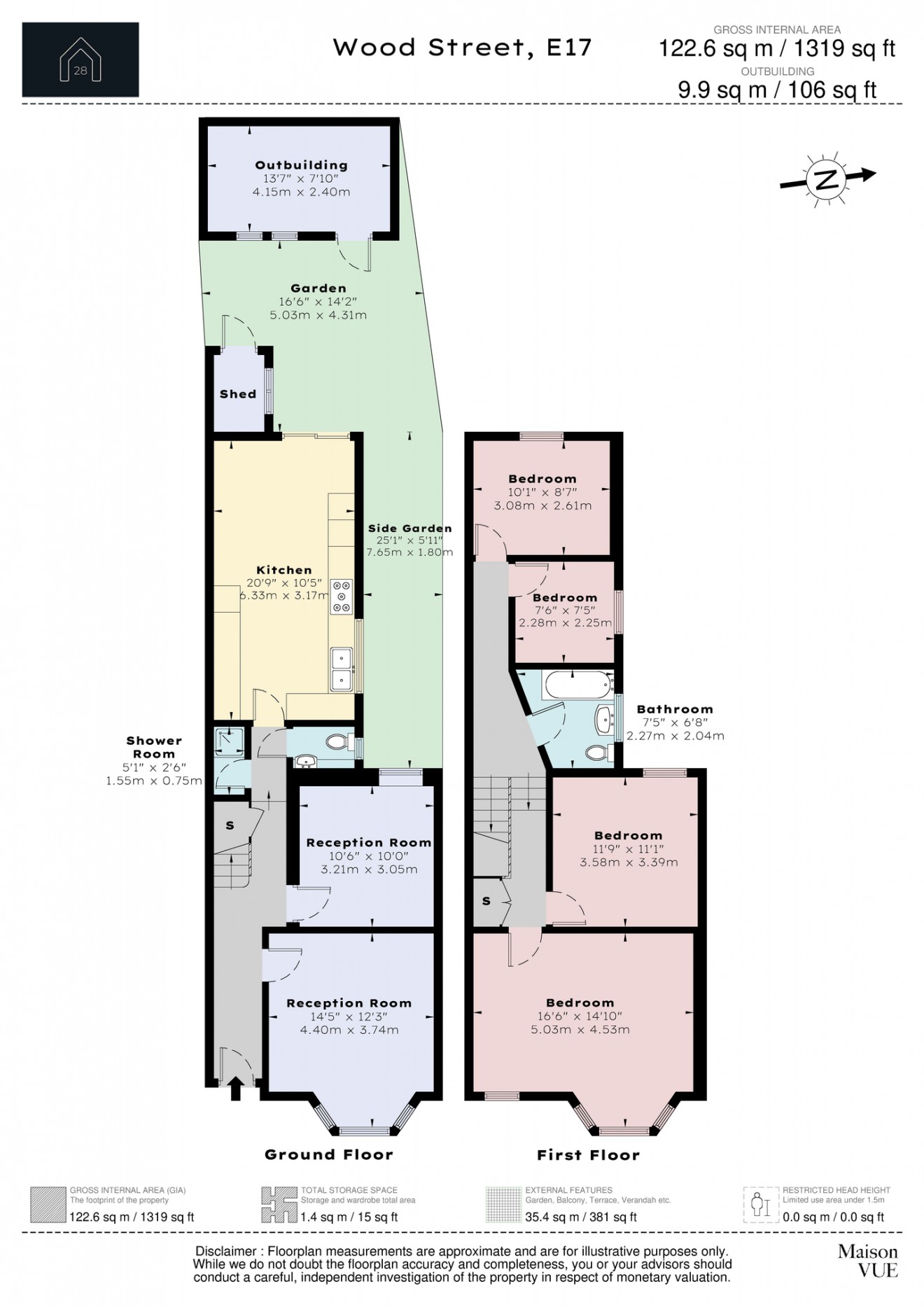 Floorplan for Wood Street, E17