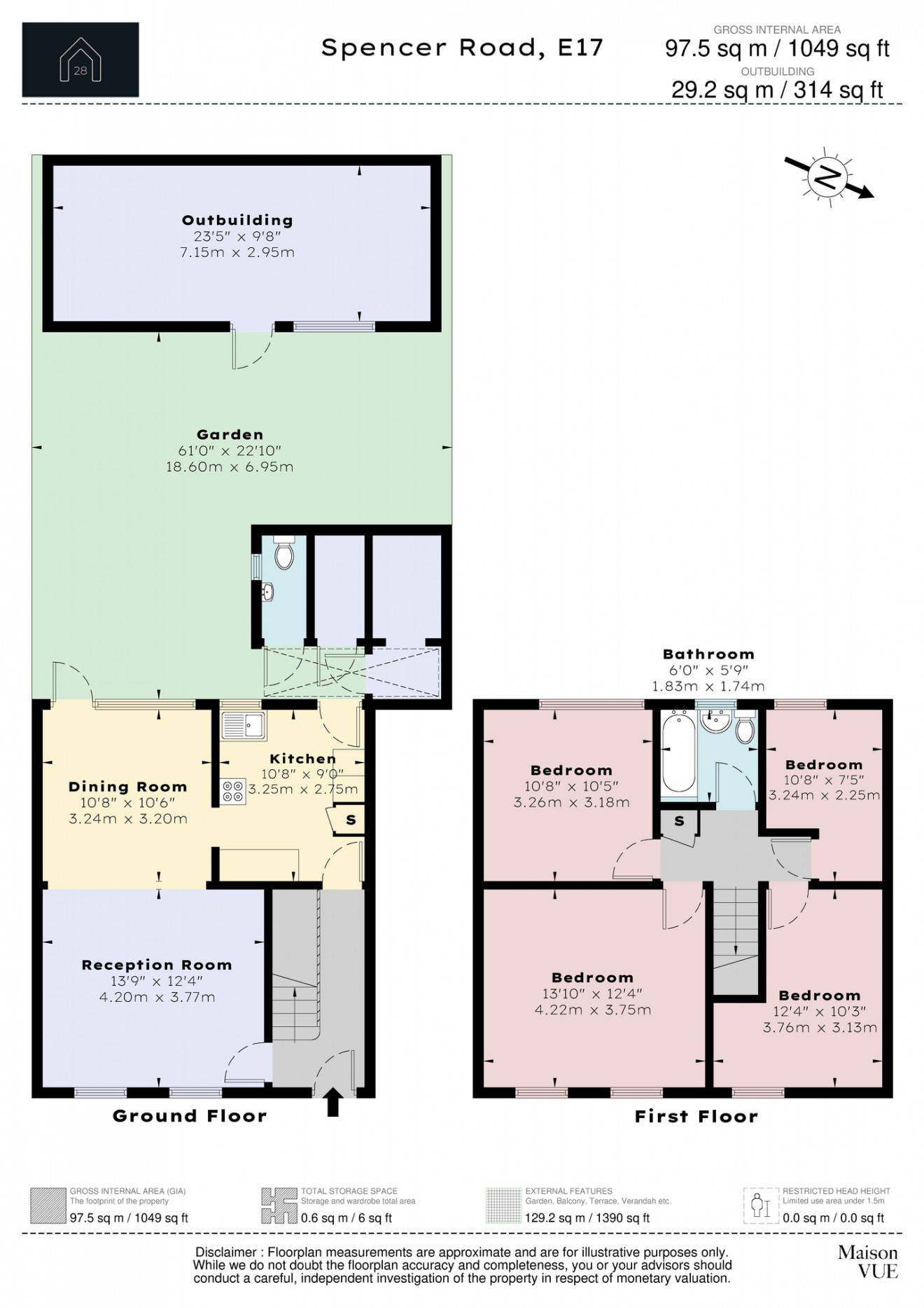 Floorplan for Spencer Road, E17