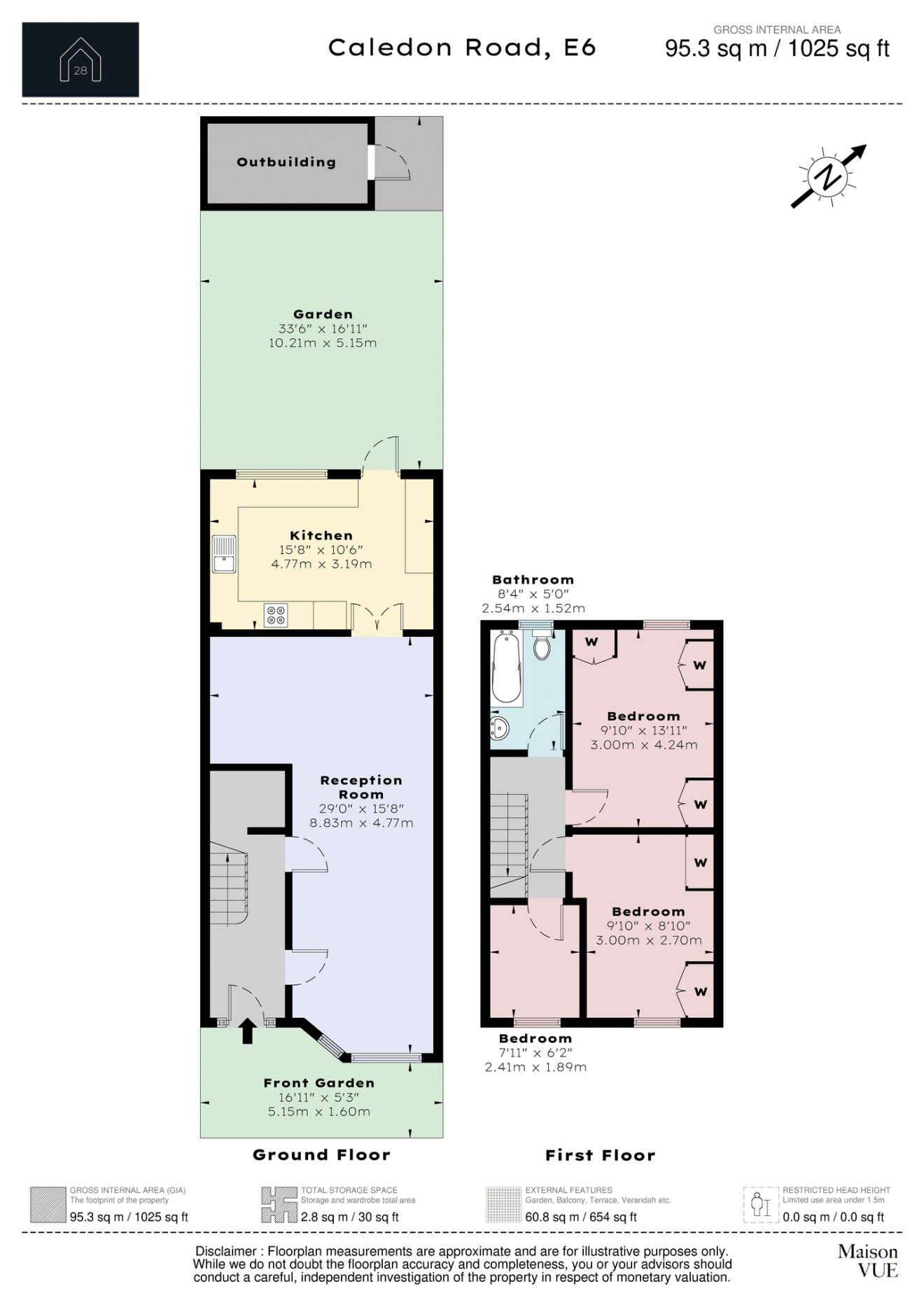 Floorplan for Caledon Road, E6