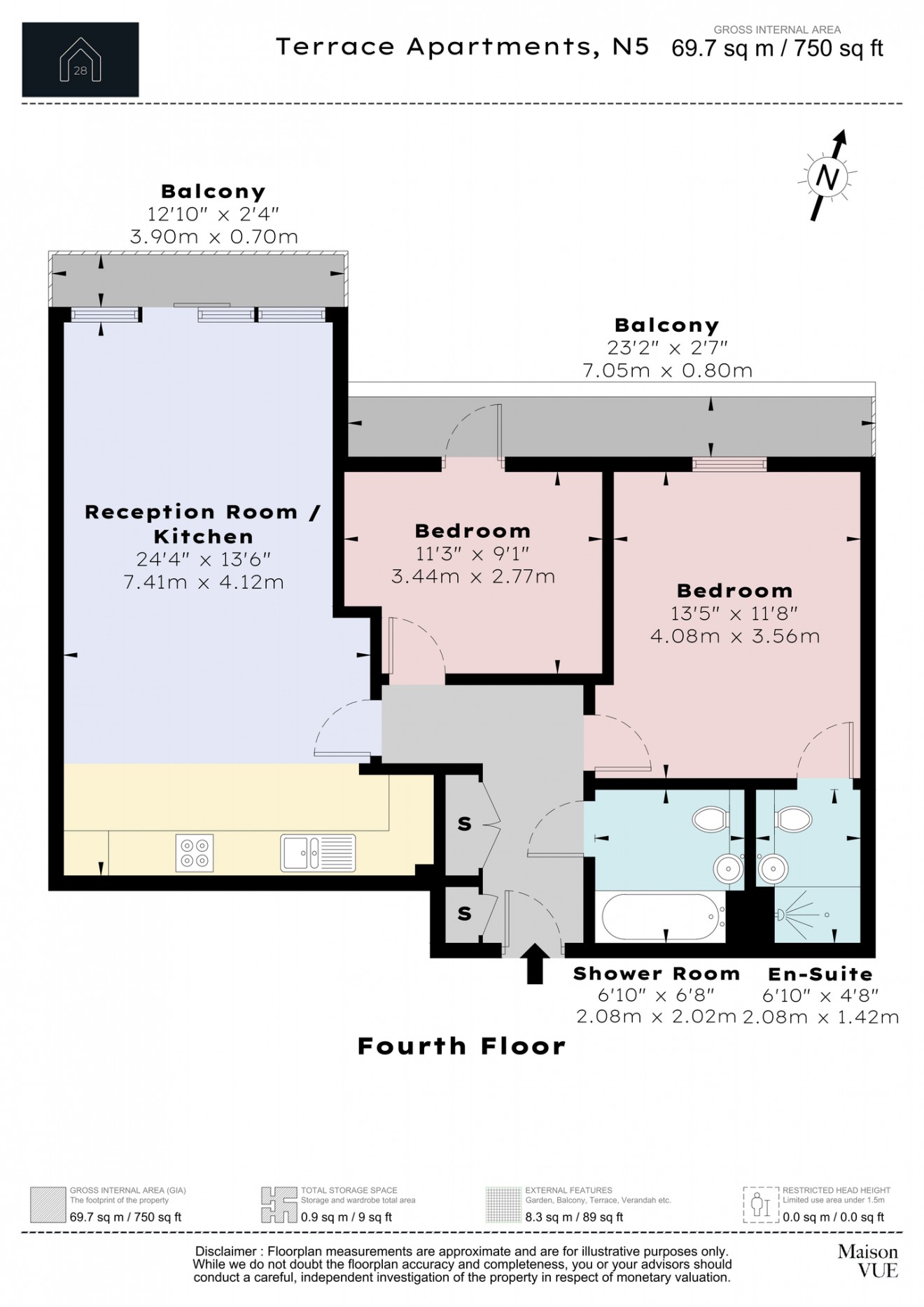 Floorplan for Drayton Park, N5