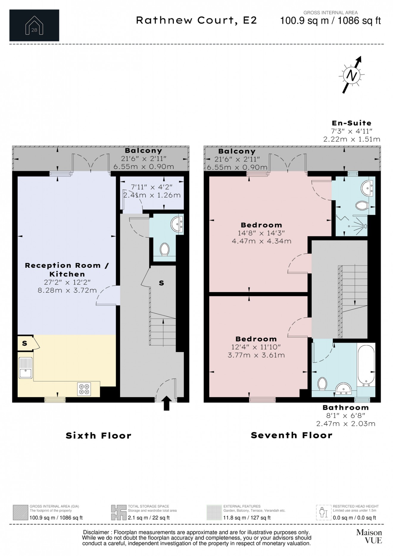 Floorplan for Meath Crescent, E2