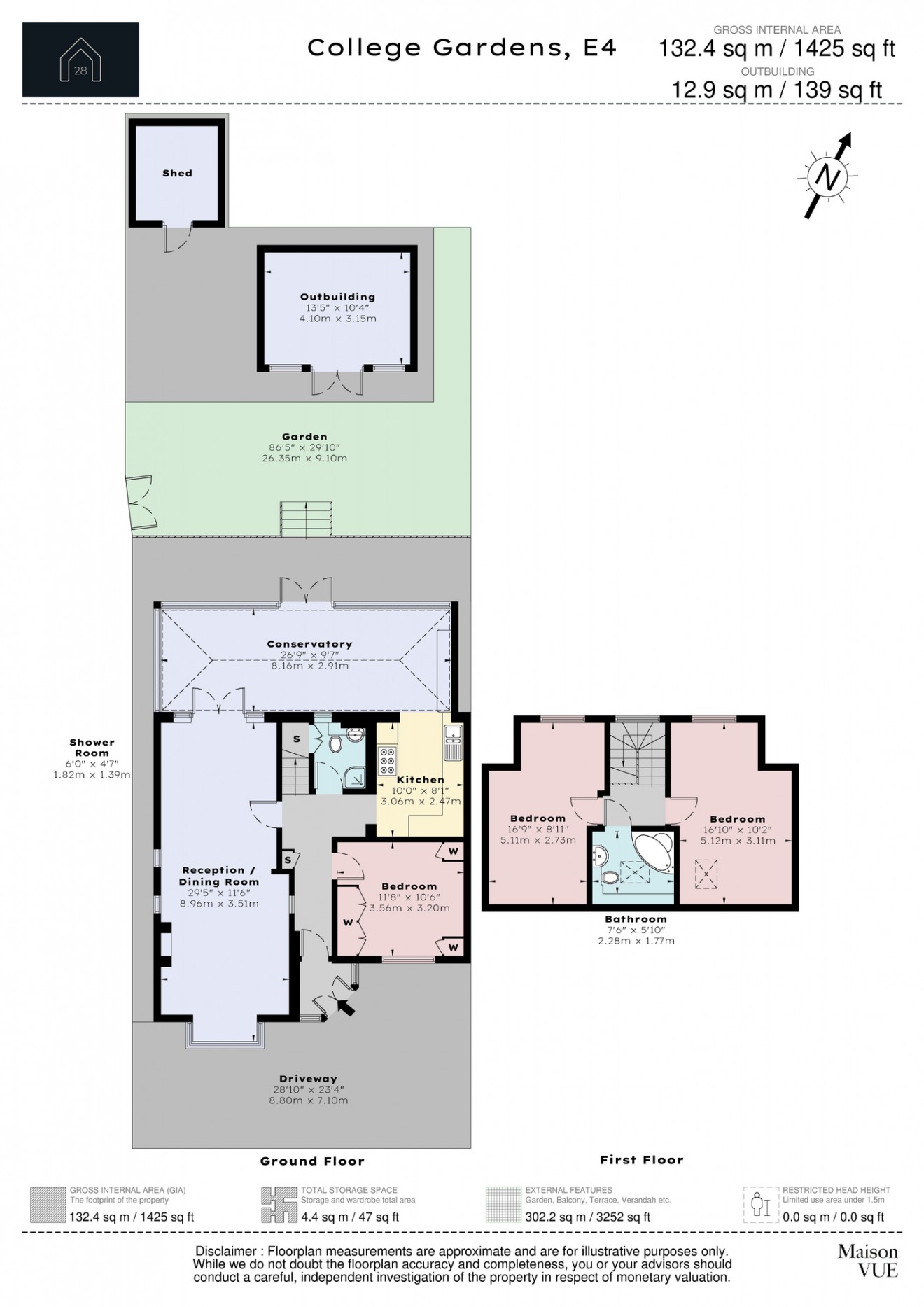 Floorplan for College Gardens, E4