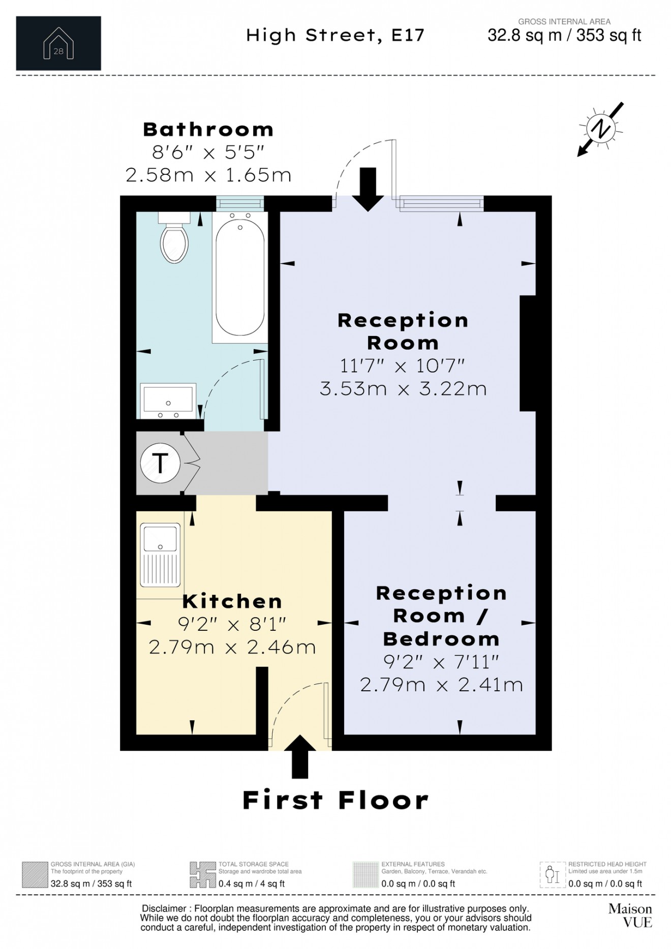 Floorplan for High Street, E17